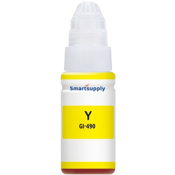 Canon GI-490 Gul bl�krefill 70ml kompatibel