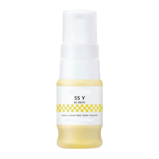 Canon GI-55Y Gul bl�krefill 40ml kompatibel