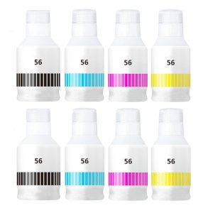 Canon GI-56 BCMY blkrefill 8 stk 1150ml kompatibel