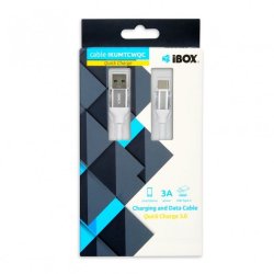 Ibox Ikumtcwqc USB Kabel USB 2.0 1,5 M Usb-A Usb-C Hvid