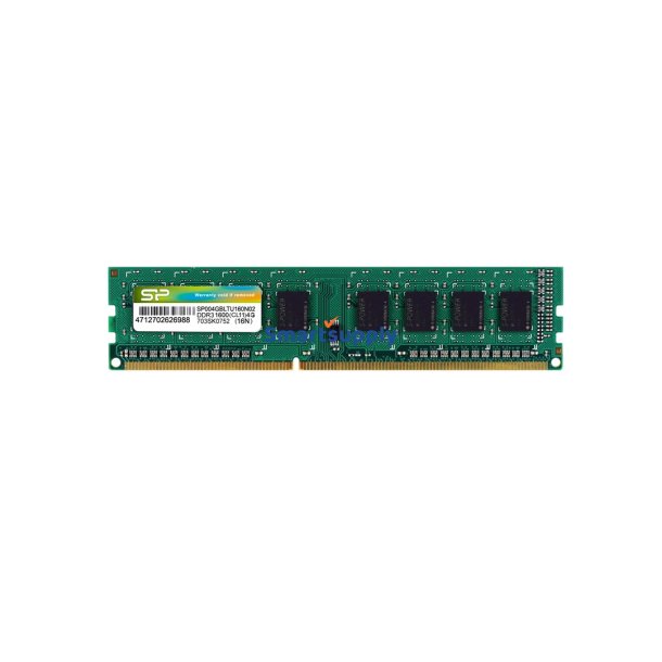 Silicon Power SP004GBLTU160N02 hukommelsesmodul 4 GB DDR3 1600 Mhz