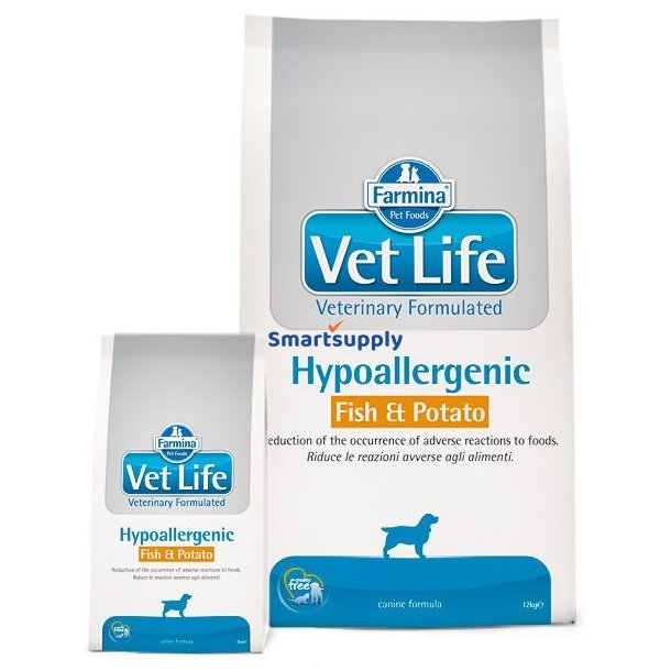 Farmina Vet Life Hypoallergen Fisk &amp; Kartoffelhund 12 Kg