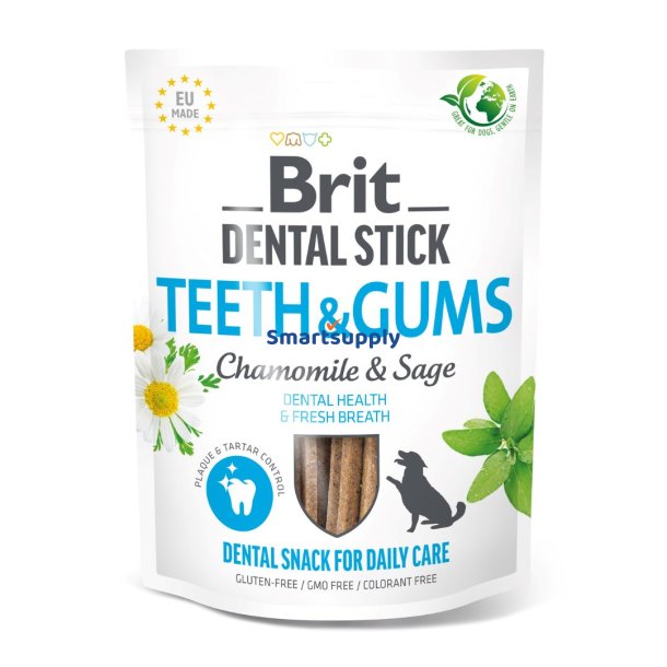 Brit Dental Stick Teeth &amp; Gums Cahmomile - Hundegodbid - 251 G
