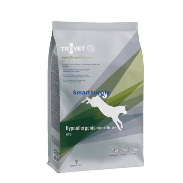 TROVET Hypoallergenic HPD Horse - trfoder til hunde - 3kg