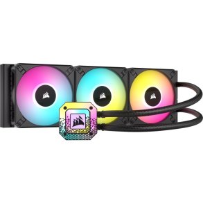 Corsair iCUE H150i ELITE CAPELLIX XT Processor Alt-i-en vskekler 12 cm Sort 1 stk