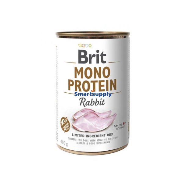 Brit Mono Protein Rabbit - Vdfoder Til Hunde - 400 G