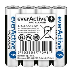Alkalinebatterier AAA / LR03 everActive Pro- bakke 4 stk.