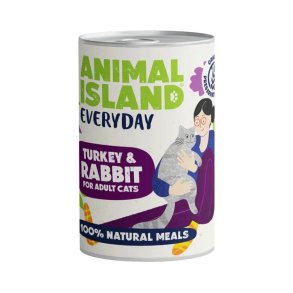 ANIMAL ISLAND Everyday Turkey and rabbit - vd kattefoder - 400g