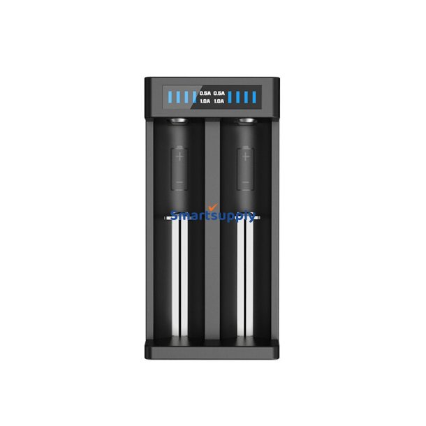 Batterioplader Til Cylindriske Lithium-Ion Batterier 18650 Xtar Mc2 Plus