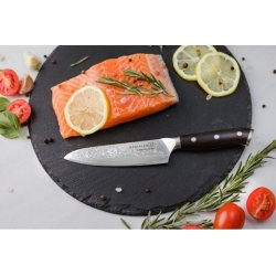 Chef Kohersen Elegance Ebony Wood Kokkekniv i damaskusstl 21,6 cm