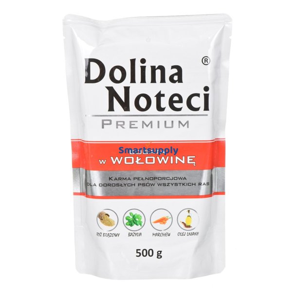 Dolina Noteci Premium Rig P Oksekd - Vdfoder Til Hunde - 500 G