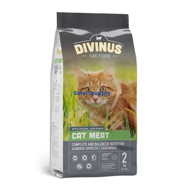 Divinus Kattekd - Trfoder Til Kat - 2 Kg