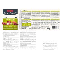 ANIMONDA GranCarno Adult Beef, rabbit and herbs - vdfoder til hunde - 800g