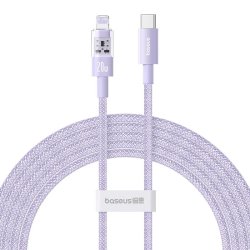 Baseus Gem USB-C til iP hurtigopladningskabel 2 m 20 W Lilla