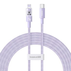 Baseus Gem USB-C til iP hurtigopladningskabel 2 m 20 W Lilla