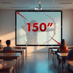 Maclean Projektionslrred, 150", 300X220cm, 25Mm 4:3 Kant, Spndekroge, Mc-168