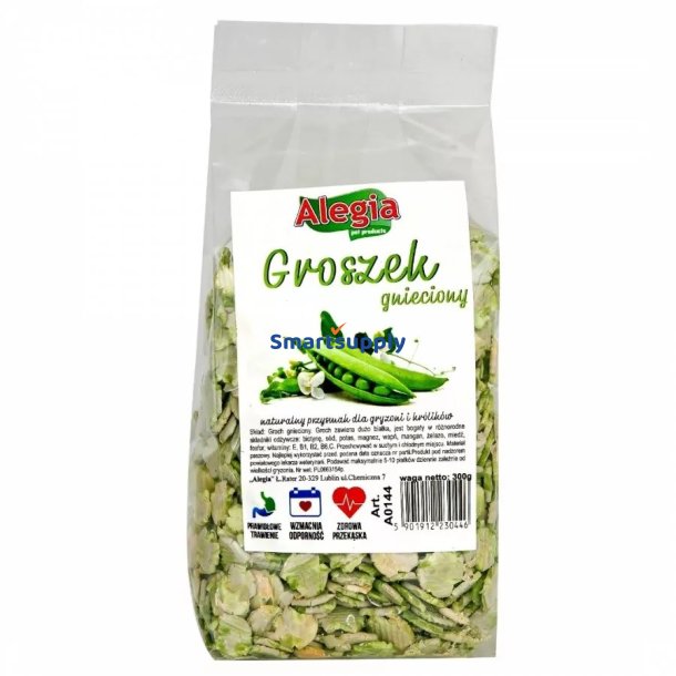 ALEGIA Crushed peas - godbidder til gnavere og kaniner - 300g