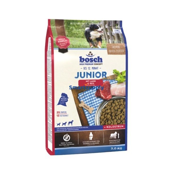 Bosch 15030 Junior Til Hvalpe Lam &amp; Ris 3 Kg
