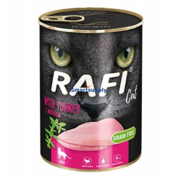 Dolina Noteci Rafi Med Kalkun - Vdfoder Til Katte - 400G
