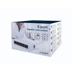 Gembird NSW-G5-01 netvrksswitch Ikke administreret Gigabit Ethernet (10/100/1000) Hvid