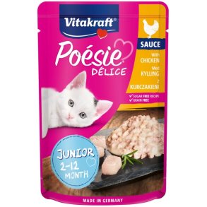 VITAKRAFT POESIE DELICE JUNIOR kylling - vdfoder til katte - 85 g
