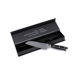 Kohersen Elegance Ibenholt Tr Santoku Kniv Damaskus Stl 12,7 cm