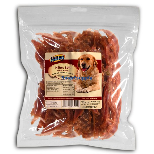 Hilton Soft Duck Jerky - Hundegodbid - 500 G