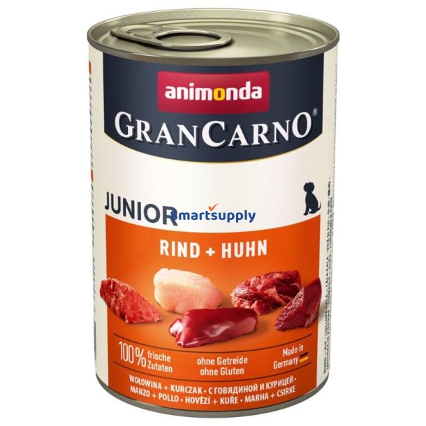 Animonda Grancarno Junior Oksekd Og Kylling - Vdfoder Til Hunde - 400G