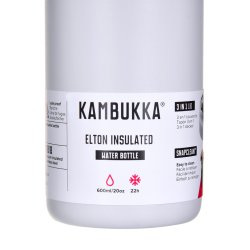 Kambukka Elton Insulated Chalk White - Termoflaske, 600 Ml
