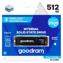 Goodram PX500 GEN.3 SSDPR-PX500-512-80-G3 intern solid state drev 512 GB M.2 PCI Express 3.0 NVMe 3D NAND