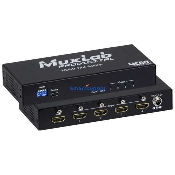 MUXLAB Splitter HDMI 1x4, 4K/60Hz
