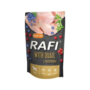 DOLINA NOTECI Rafi with quail - vdfoder til hunde - 500g