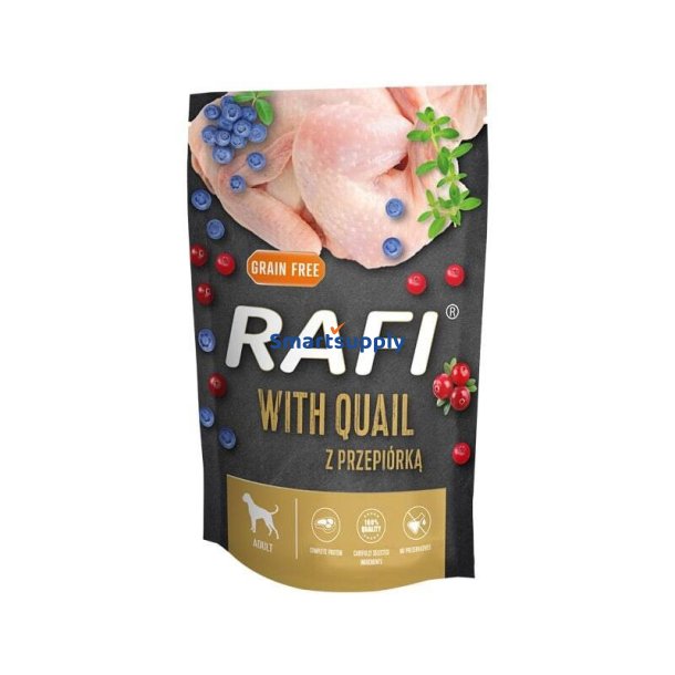 DOLINA NOTECI Rafi with quail - vdfoder til hunde - 500g