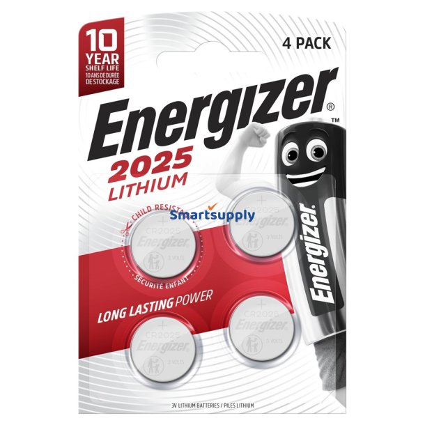 Energizer Batterier Specialiseret Cr2025 4 Stk