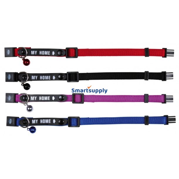 TRIXIE MY HOME TX-4180 Kattehalsbnd med en klokke + ID kort