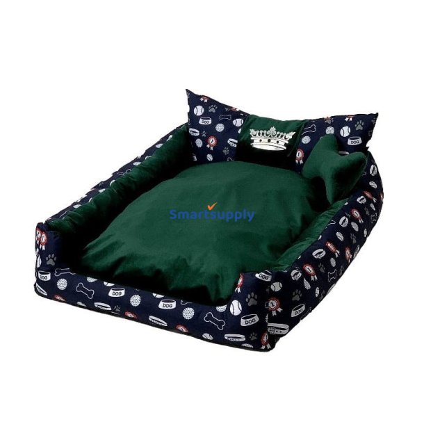 Go Gift Hunde- Og Katteseng Xl - Grn - 100X90x18 cm