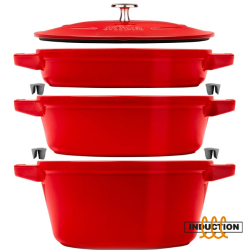 Staub La Cocotte Rund Stbejern Grydefad -- St Med 3 Stk