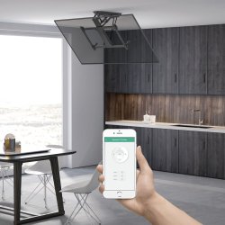 Maclean Elektrisk Loftbeslag Til Tv, Max Vesa 600X400, Til Skr Vgge, Fjernbetjening, 32"-70", 35 Kg