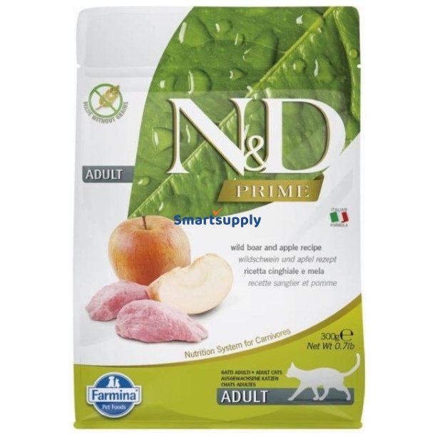 FARMINA N&D Prime Cat Boar and Apple Adult - trfoder til kattekillinger - 300 g