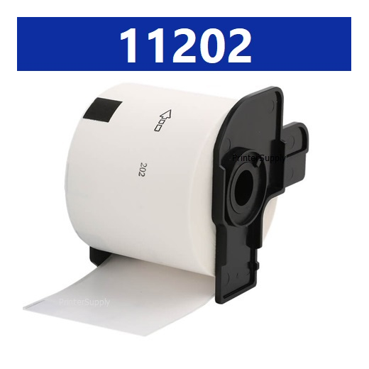Brother DK11202 fragtlabels 62mm x 100mm 300 stk kompatibel