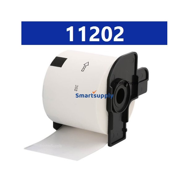 Brother DK11202 fragtlabels 62mm x 100mm 300 stk kompatibel