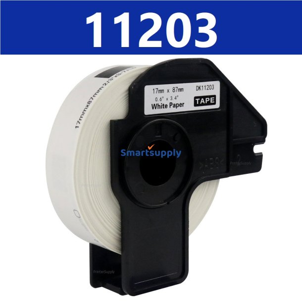 Brother DK11203 labels arkivmapper 17x87mm stk kompatibel