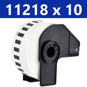 10 x Brother DK11218 runde etiketter 24mm kompatibel