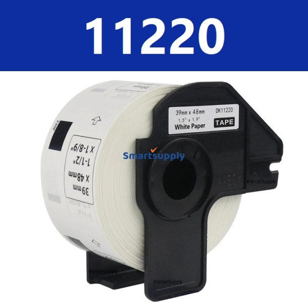 Brother DK11220 labels 39mm x 48m 620 stk kompatibel