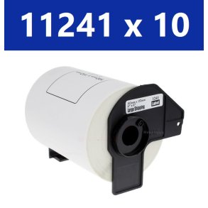 10 x Brother DK11241 fragtlabels 102mm x 152mm kompatibel