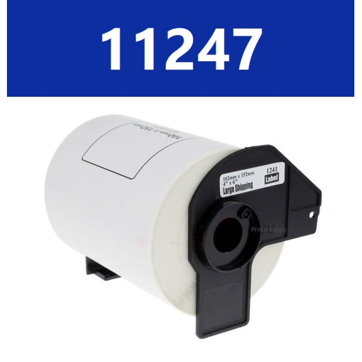 Brother DK11247 fragtlabels 103x164mm 180 stk kompatibel