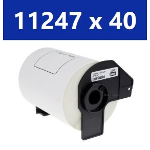 40 x Brother DK11247 fragtlabels 103mm x 164mm kompatibel