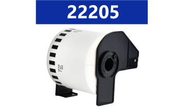 Brother DK22205 labels endel�s bane 62mm x 30,5m kompatibel