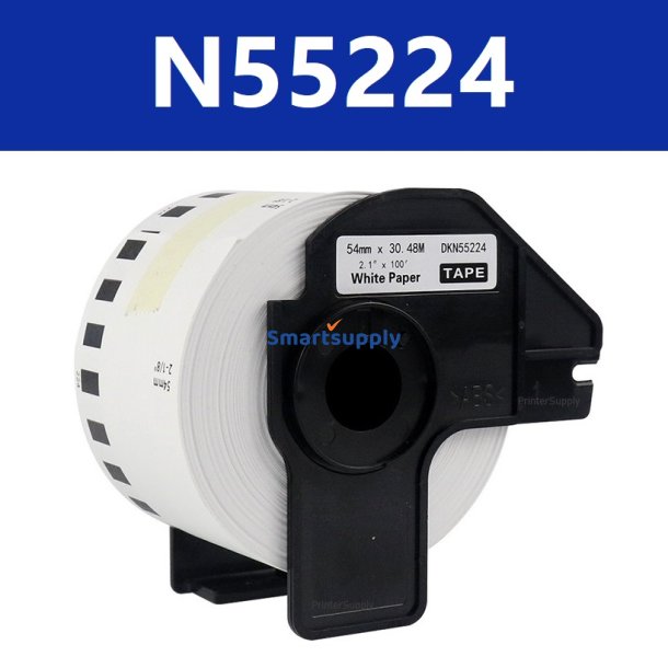 Brother DKN55224 ikke-kl�b. papirrulle 54x30,5m kompatibel