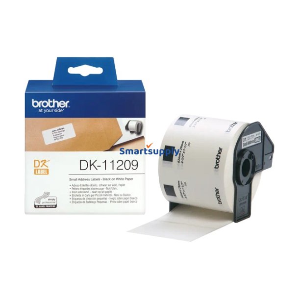Brother DK11209 labelrulle 29mm x 62mm 800 stk original